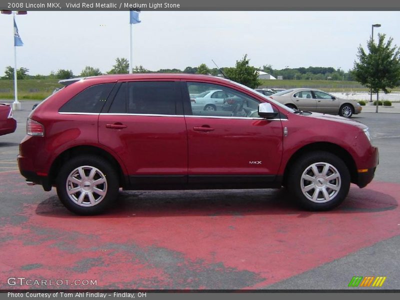 Vivid Red Metallic / Medium Light Stone 2008 Lincoln MKX