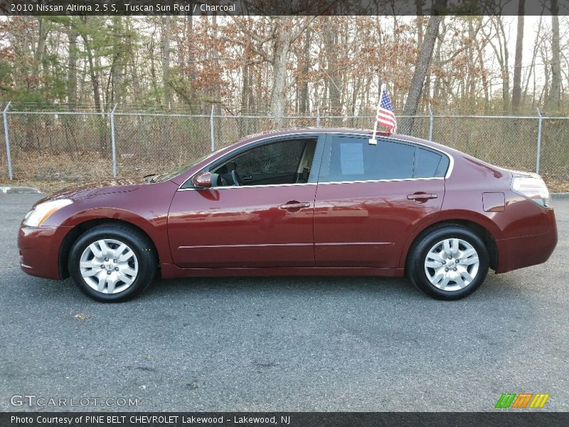 Tuscan Sun Red / Charcoal 2010 Nissan Altima 2.5 S