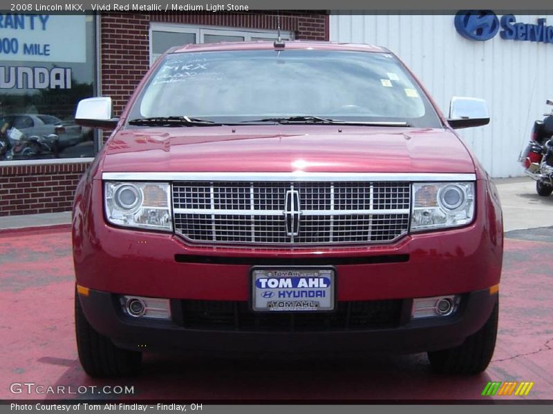 Vivid Red Metallic / Medium Light Stone 2008 Lincoln MKX