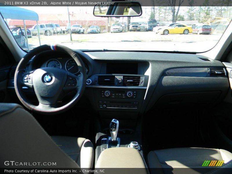 Alpine White / Mojave Nevada Leather 2011 BMW X3 xDrive 28i