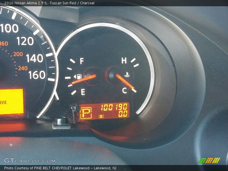 Tuscan Sun Red / Charcoal 2010 Nissan Altima 2.5 S