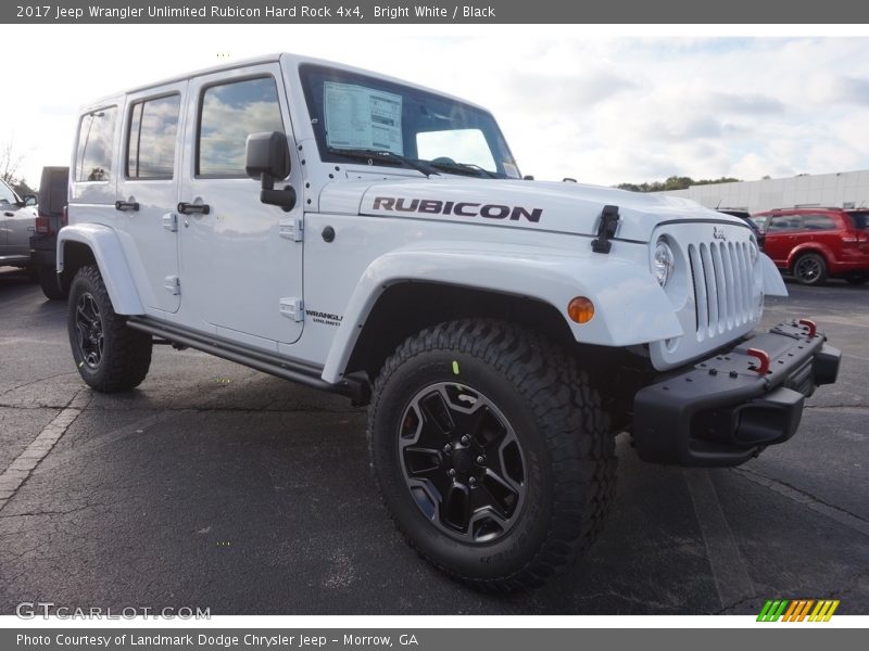 Bright White / Black 2017 Jeep Wrangler Unlimited Rubicon Hard Rock 4x4