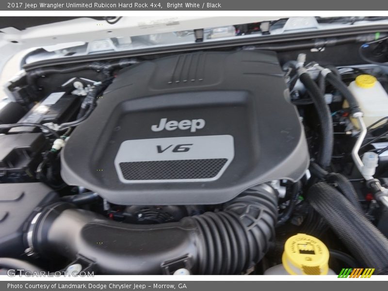 Bright White / Black 2017 Jeep Wrangler Unlimited Rubicon Hard Rock 4x4