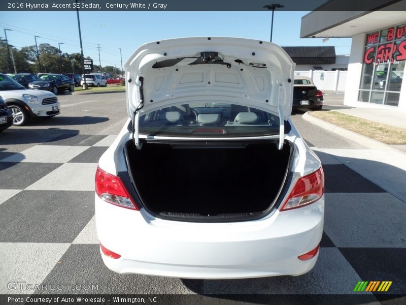 Century White / Gray 2016 Hyundai Accent SE Sedan