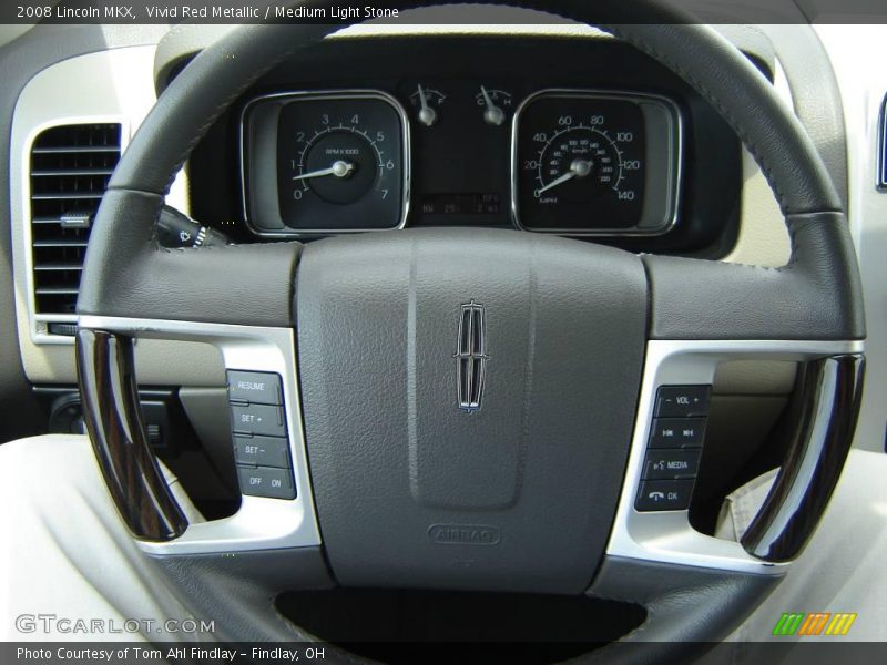 Vivid Red Metallic / Medium Light Stone 2008 Lincoln MKX