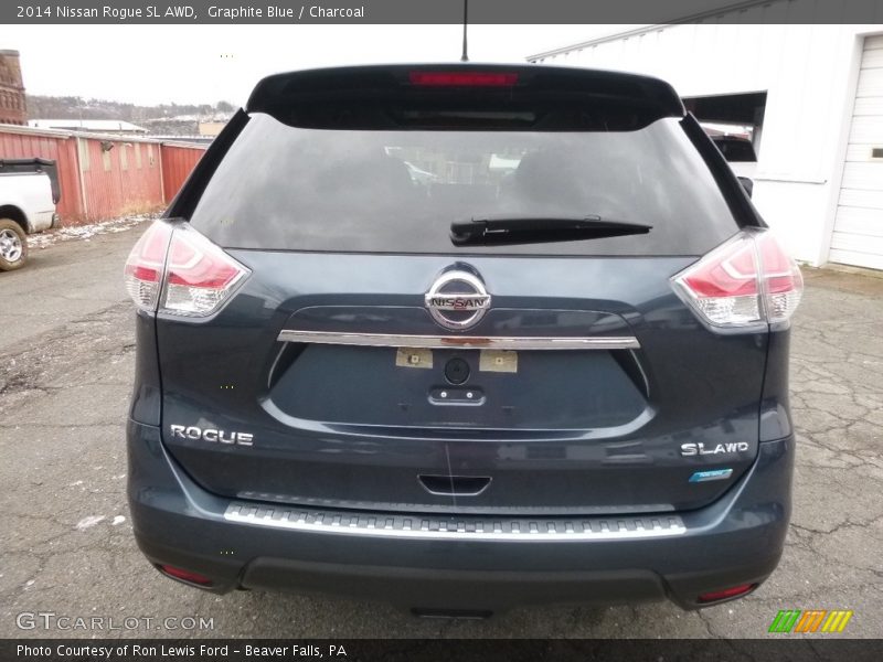 Graphite Blue / Charcoal 2014 Nissan Rogue SL AWD