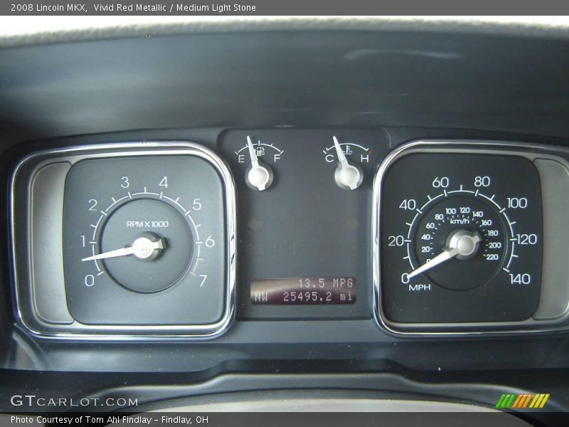 Vivid Red Metallic / Medium Light Stone 2008 Lincoln MKX