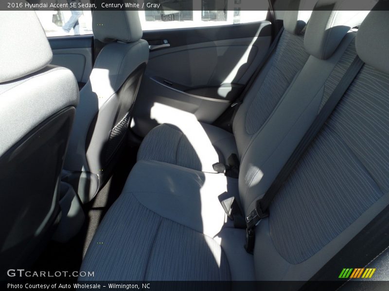 Century White / Gray 2016 Hyundai Accent SE Sedan
