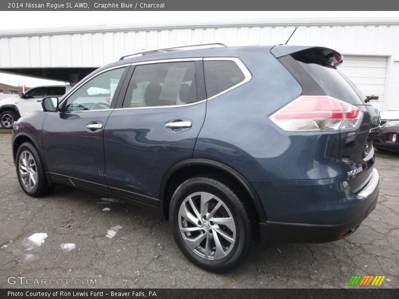 Graphite Blue / Charcoal 2014 Nissan Rogue SL AWD