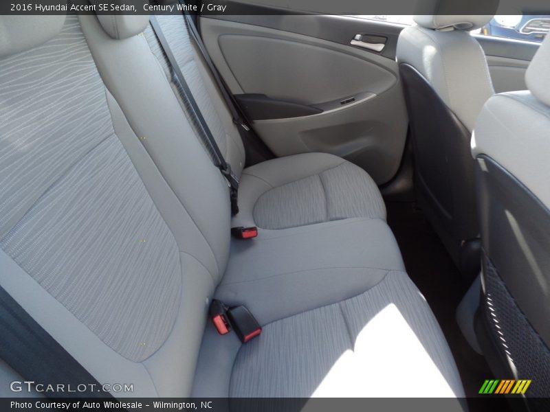 Century White / Gray 2016 Hyundai Accent SE Sedan
