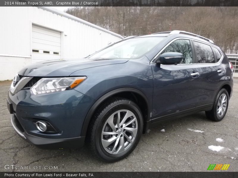Graphite Blue / Charcoal 2014 Nissan Rogue SL AWD