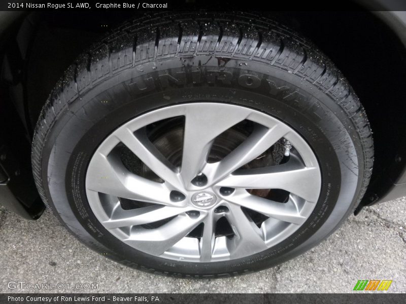 Graphite Blue / Charcoal 2014 Nissan Rogue SL AWD