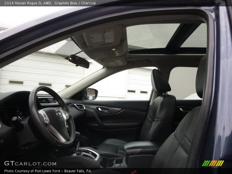 Graphite Blue / Charcoal 2014 Nissan Rogue SL AWD