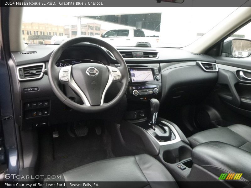 Graphite Blue / Charcoal 2014 Nissan Rogue SL AWD