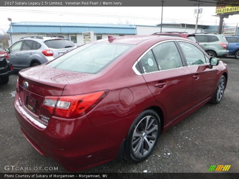 Venetian Red Pearl / Warm Ivory 2017 Subaru Legacy 2.5i Limited