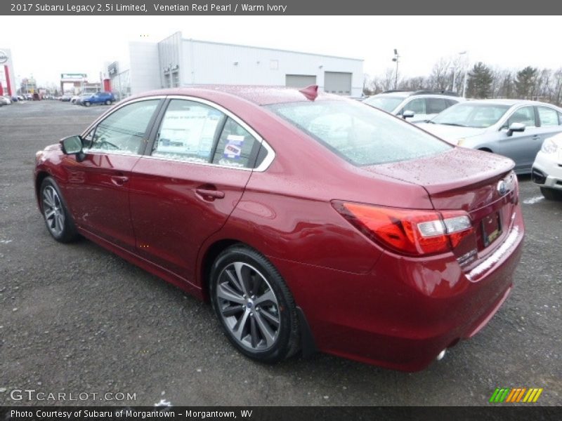 Venetian Red Pearl / Warm Ivory 2017 Subaru Legacy 2.5i Limited