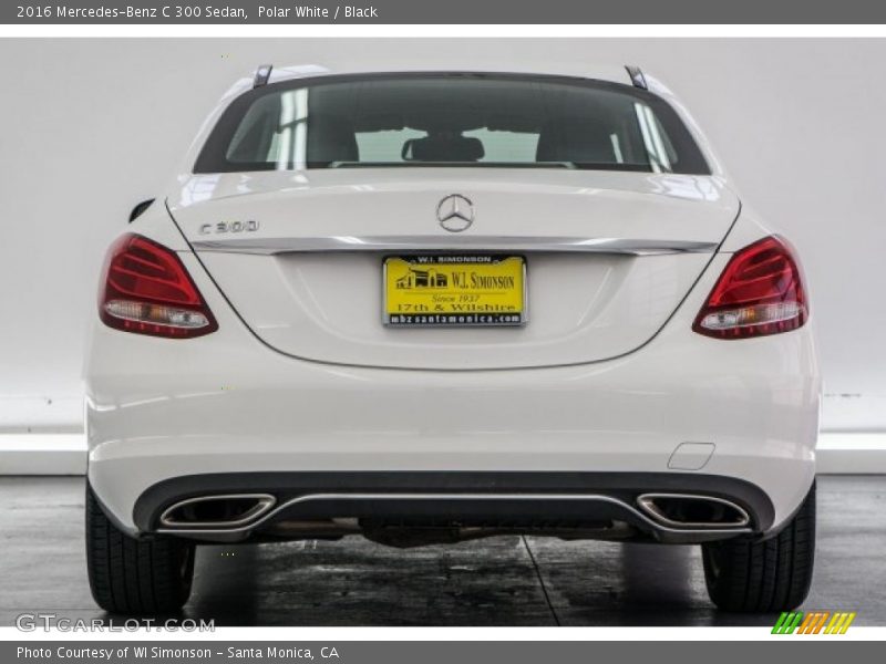 Polar White / Black 2016 Mercedes-Benz C 300 Sedan
