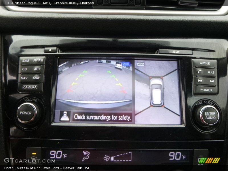 Graphite Blue / Charcoal 2014 Nissan Rogue SL AWD