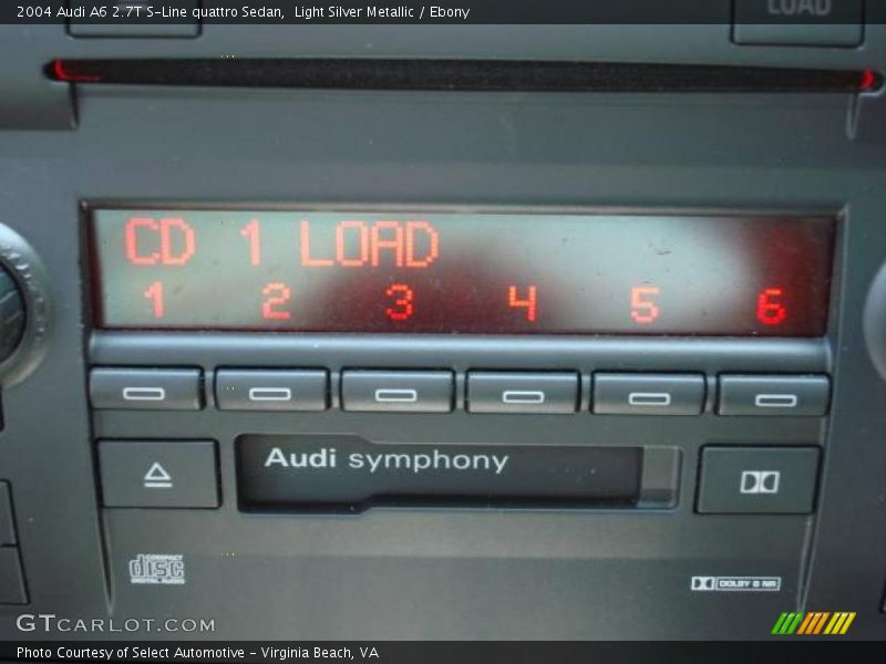 Light Silver Metallic / Ebony 2004 Audi A6 2.7T S-Line quattro Sedan