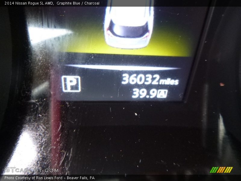 Graphite Blue / Charcoal 2014 Nissan Rogue SL AWD