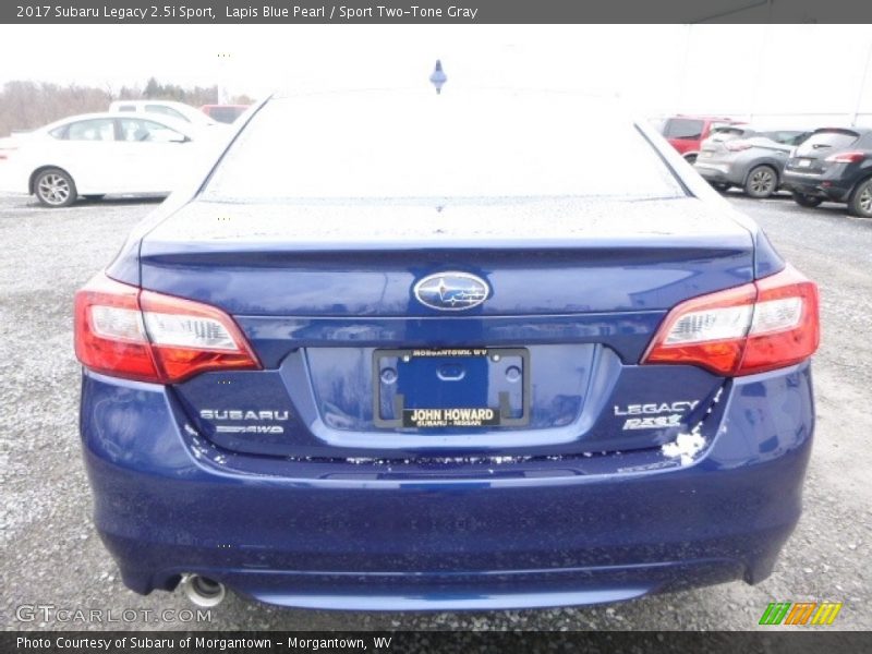 Lapis Blue Pearl / Sport Two-Tone Gray 2017 Subaru Legacy 2.5i Sport