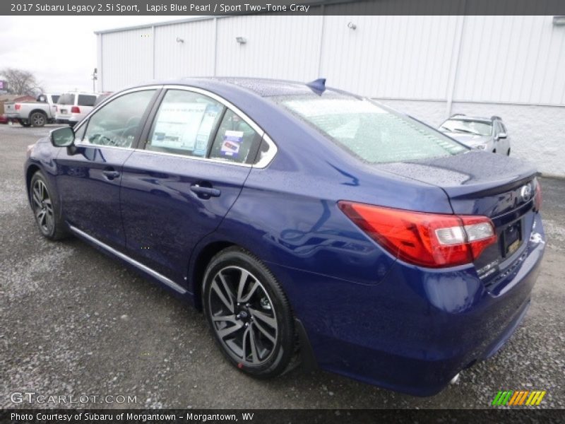 Lapis Blue Pearl / Sport Two-Tone Gray 2017 Subaru Legacy 2.5i Sport