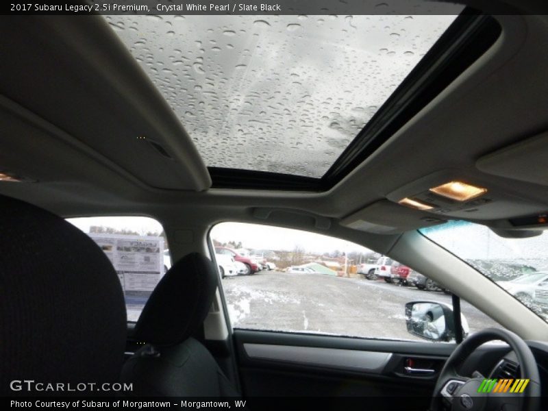 Crystal White Pearl / Slate Black 2017 Subaru Legacy 2.5i Premium