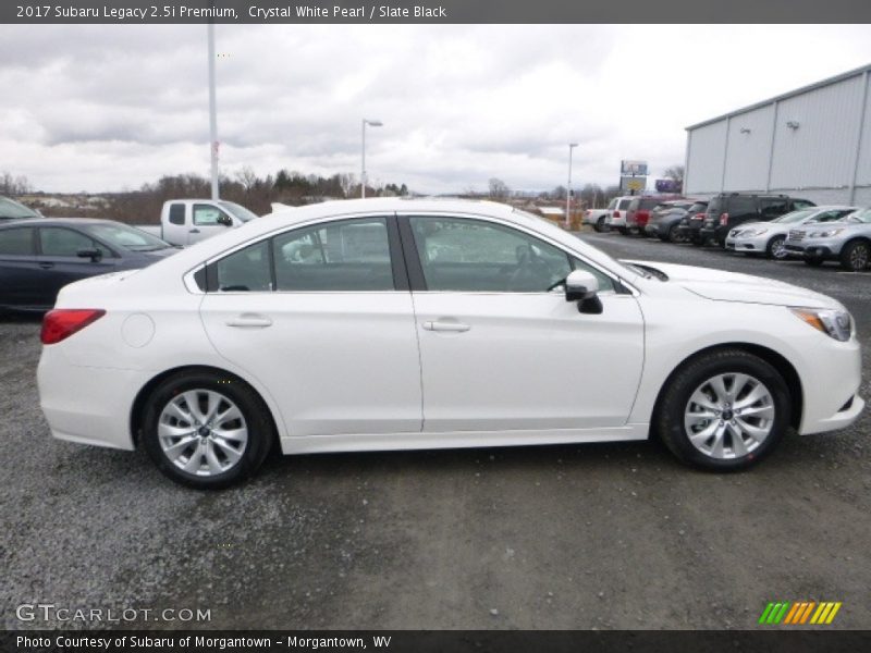 Crystal White Pearl / Slate Black 2017 Subaru Legacy 2.5i Premium