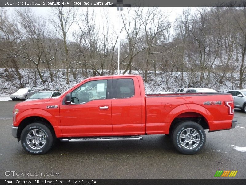 Race Red / Earth Gray 2017 Ford F150 XLT SuperCab 4x4