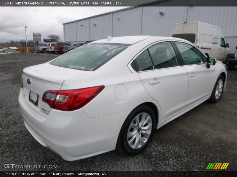 Crystal White Pearl / Slate Black 2017 Subaru Legacy 2.5i Premium