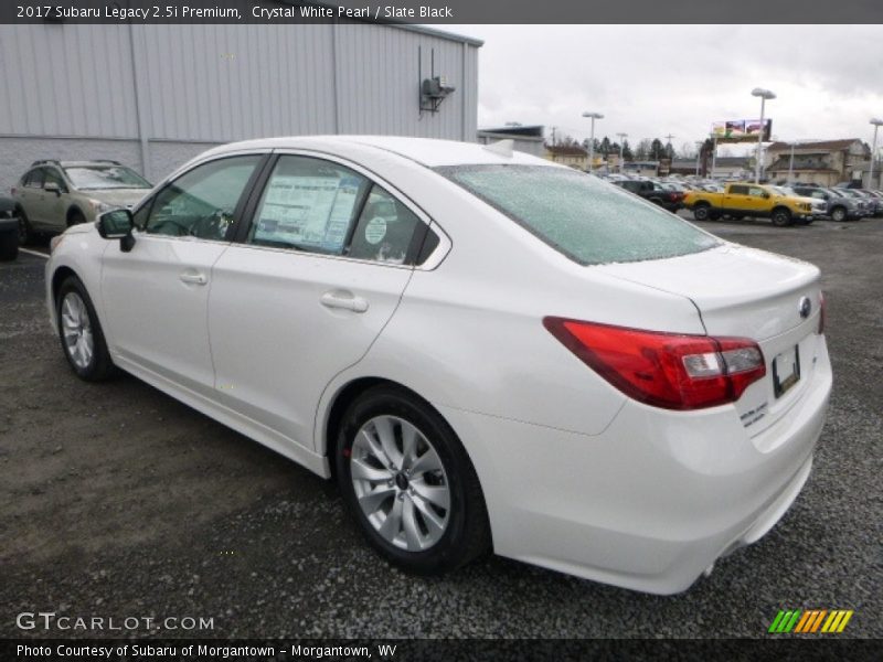 Crystal White Pearl / Slate Black 2017 Subaru Legacy 2.5i Premium