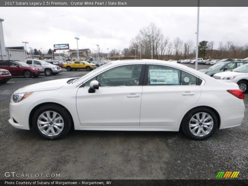 Crystal White Pearl / Slate Black 2017 Subaru Legacy 2.5i Premium