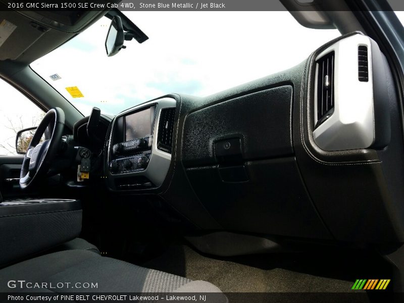 Stone Blue Metallic / Jet Black 2016 GMC Sierra 1500 SLE Crew Cab 4WD