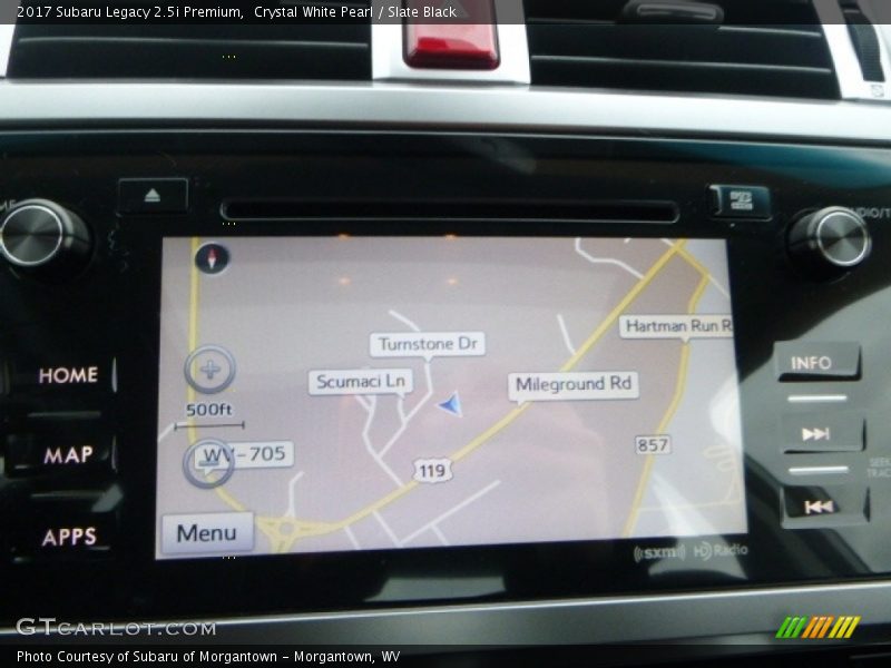 Crystal White Pearl / Slate Black 2017 Subaru Legacy 2.5i Premium