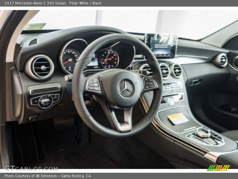 Polar White / Black 2017 Mercedes-Benz C 300 Sedan