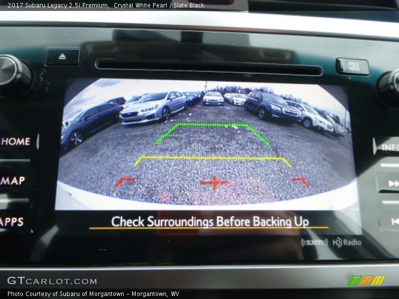 Crystal White Pearl / Slate Black 2017 Subaru Legacy 2.5i Premium