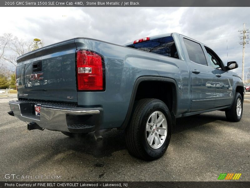 Stone Blue Metallic / Jet Black 2016 GMC Sierra 1500 SLE Crew Cab 4WD