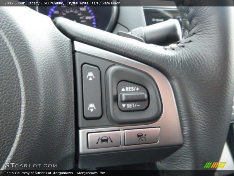 Crystal White Pearl / Slate Black 2017 Subaru Legacy 2.5i Premium