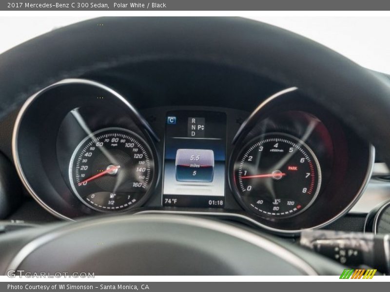 Polar White / Black 2017 Mercedes-Benz C 300 Sedan