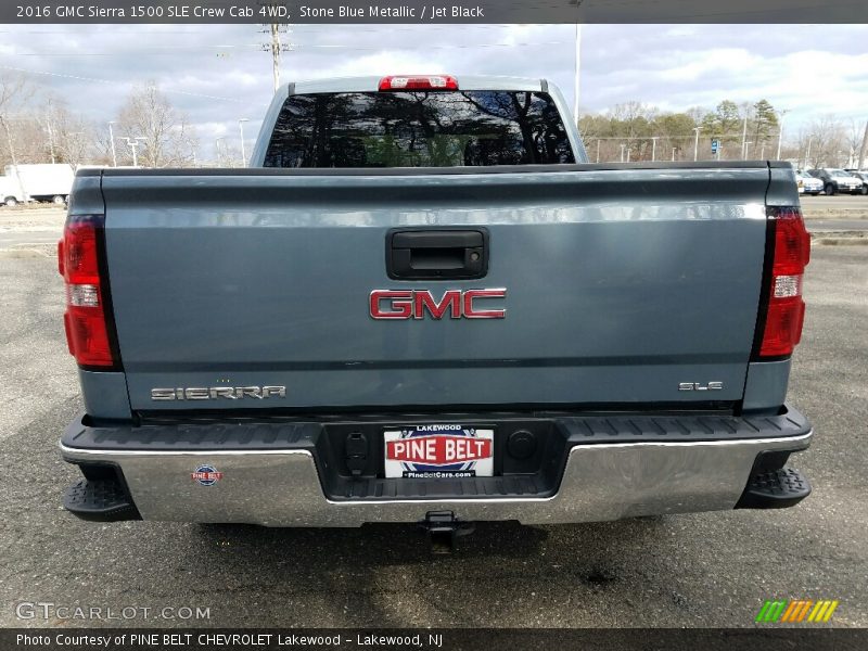 Stone Blue Metallic / Jet Black 2016 GMC Sierra 1500 SLE Crew Cab 4WD