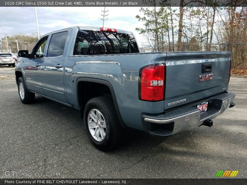 Stone Blue Metallic / Jet Black 2016 GMC Sierra 1500 SLE Crew Cab 4WD
