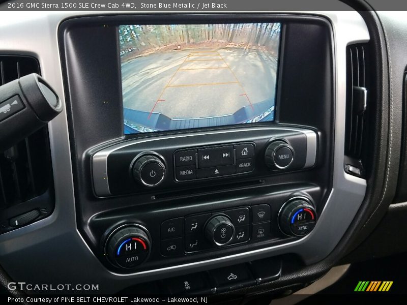 Stone Blue Metallic / Jet Black 2016 GMC Sierra 1500 SLE Crew Cab 4WD