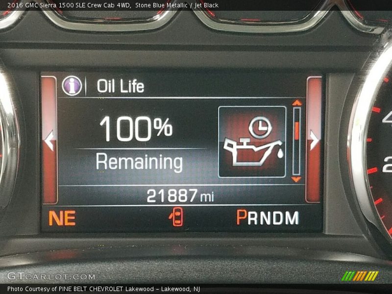 Stone Blue Metallic / Jet Black 2016 GMC Sierra 1500 SLE Crew Cab 4WD