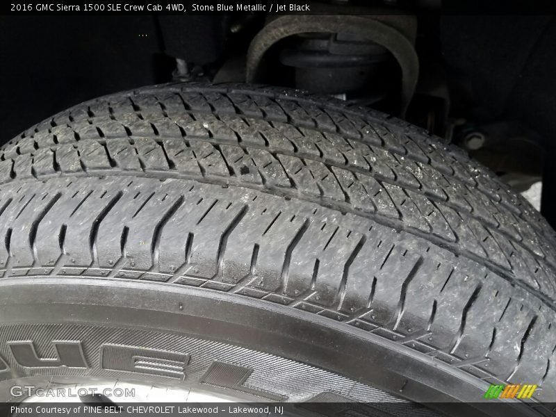 Stone Blue Metallic / Jet Black 2016 GMC Sierra 1500 SLE Crew Cab 4WD