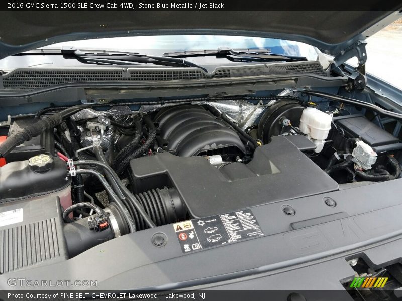 Stone Blue Metallic / Jet Black 2016 GMC Sierra 1500 SLE Crew Cab 4WD