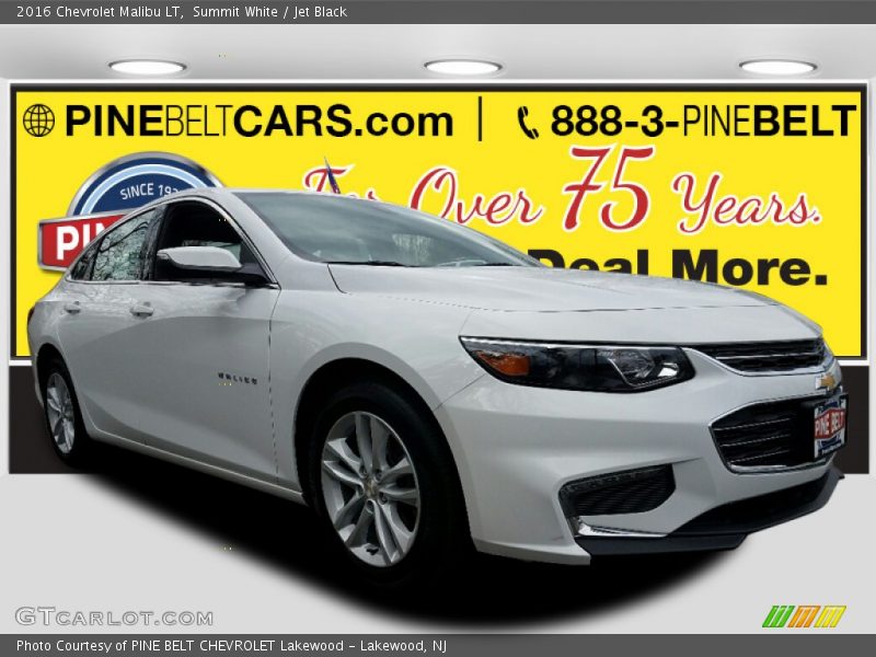 Summit White / Jet Black 2016 Chevrolet Malibu LT