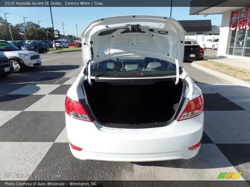 Century White / Gray 2016 Hyundai Accent SE Sedan
