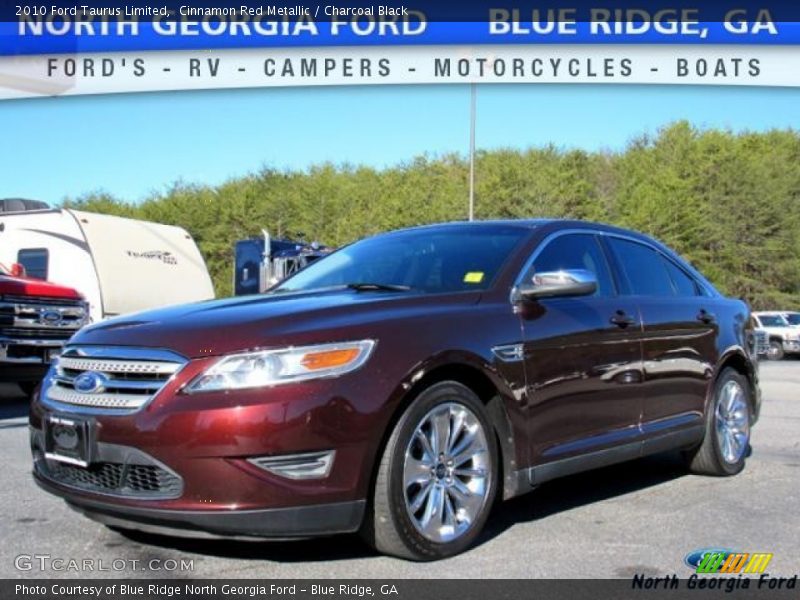 Cinnamon Red Metallic / Charcoal Black 2010 Ford Taurus Limited