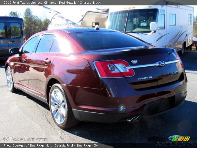 Cinnamon Red Metallic / Charcoal Black 2010 Ford Taurus Limited