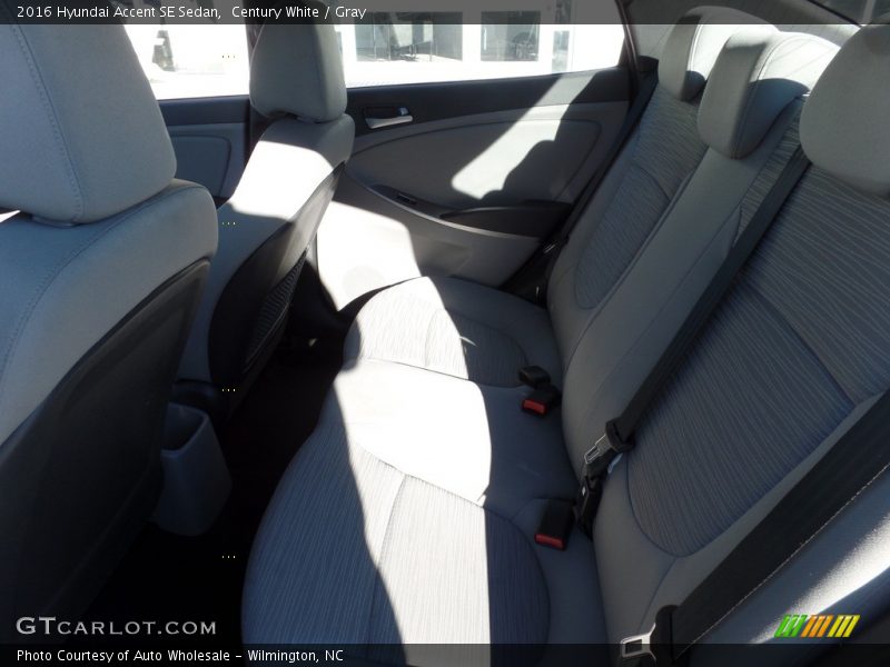Century White / Gray 2016 Hyundai Accent SE Sedan
